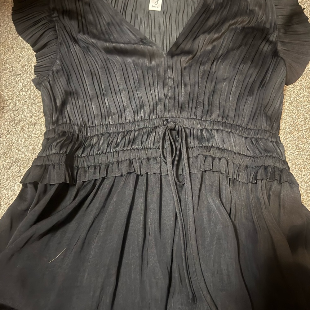 Joie Black Pleated Top